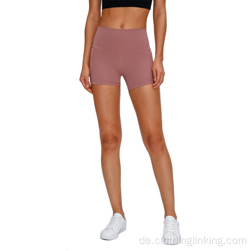 Frauen Yoga-Shorts mit hoher Taille